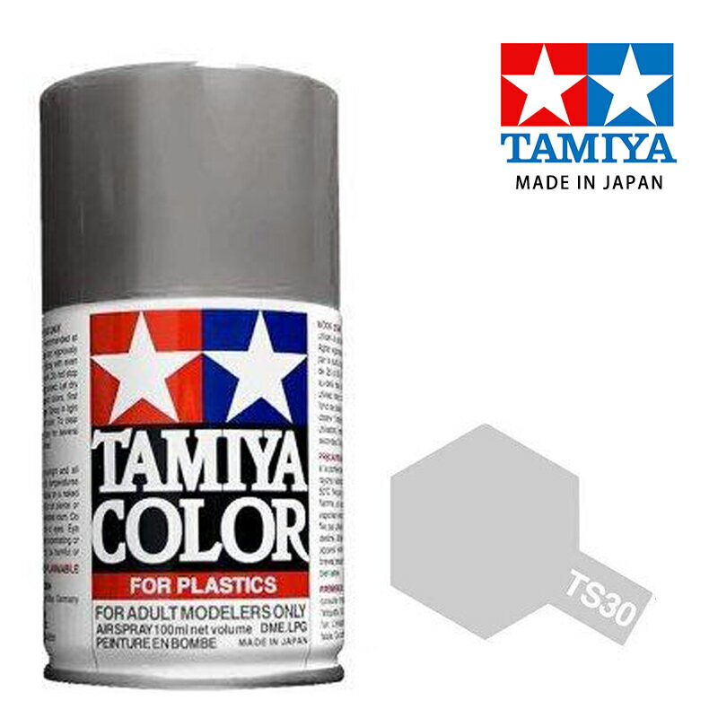 【鋼普拉】TAMIYA 田宮 模型 噴漆 噴罐 油性漆 85030 TS30 TS-30 金屬銀色 100ml