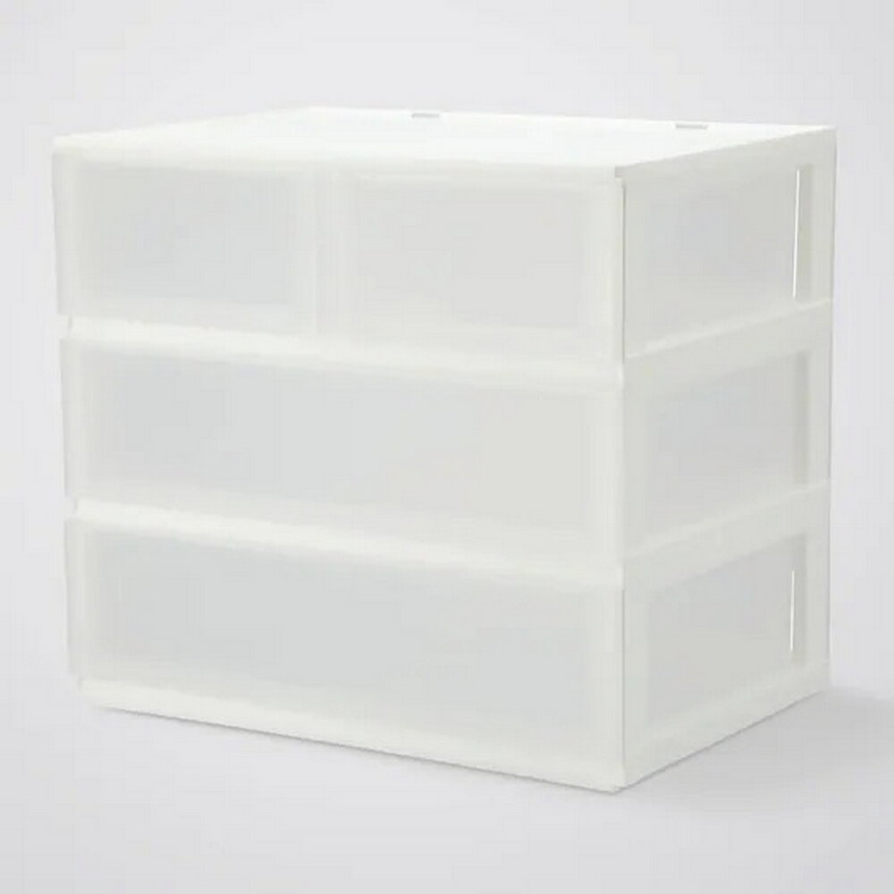 抽屜式收納盒 寬高型 N INBOX LR 3D4DR CL NITORI宜得利家居