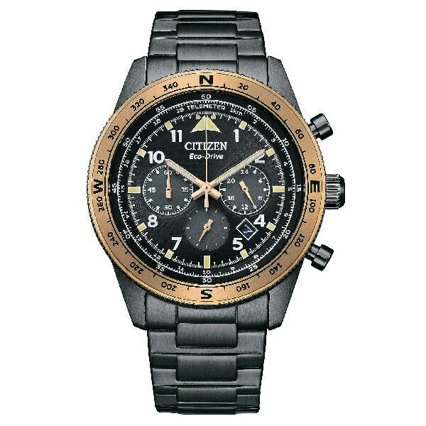 CITIZEN 星辰 Chronograph CA4556-89E 七夕情人節推薦日期顯示 碼錶計時光動能時尚腕錶 43.0mm｜樂天全館特惠中★指定刷卡回饋10%