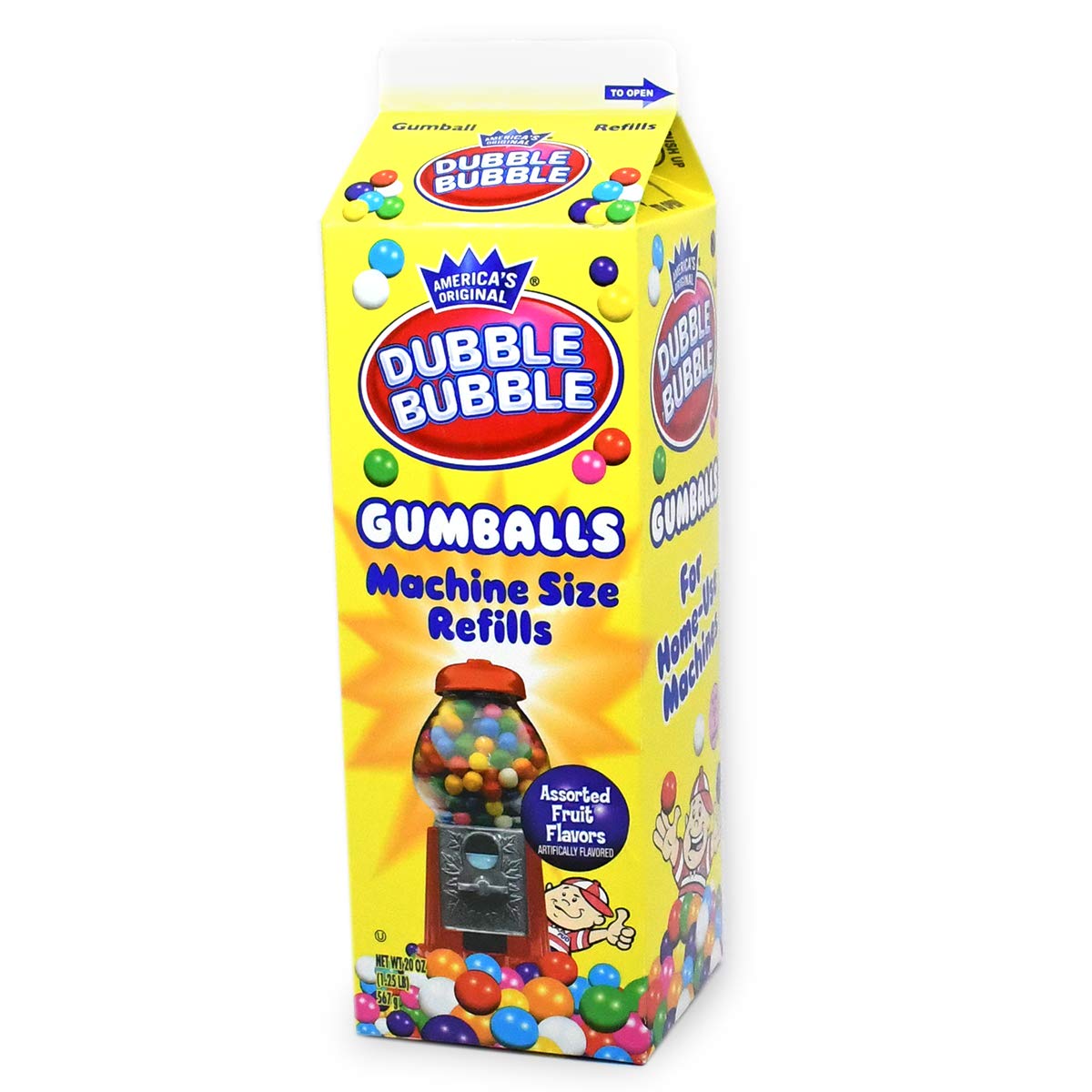 UPC 059642000213 product image for Dubble Bubble Gumball Machine Refill Carton, 20-Ounce Assorted Gumballs | upcitemdb.com