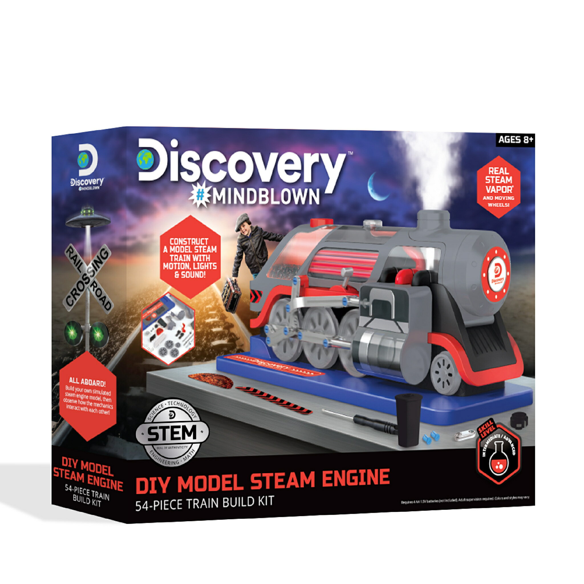 《 Discovery 》 聲光蒸汽火車模型套組 東喬精品百貨