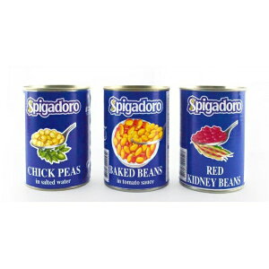 《AJ歐美食鋪》義大利 Spigadoro 紅腰豆 鷹嘴豆 埃及豆 茄汁焗豆 超取最多10罐