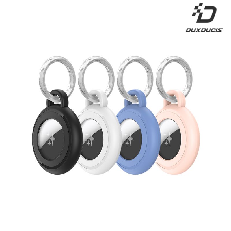 DUX DUCIS Apple 蘋果 AirTag 物品追蹤器 PC 環扣防水保護殼(四入) 保護套 鑰匙扣 快拆扣 防水版