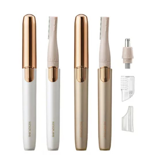 日本 KOIZUMI 小泉成器 KLC-0851 多功能 電動 修容刀 修眉刀 鼻毛刀 鼻毛剪 臉用除毛 USB充電 日本代購