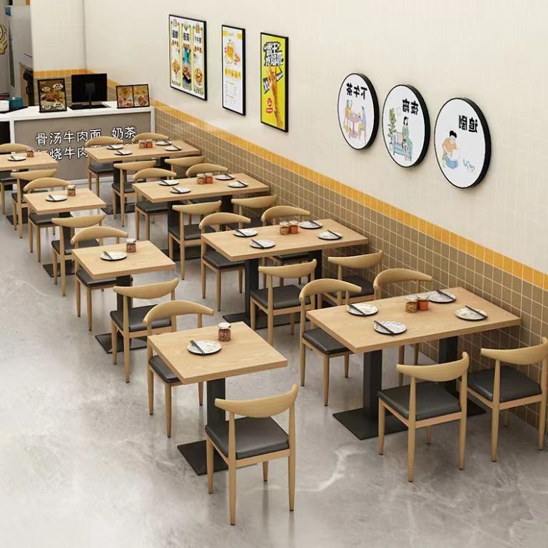 免運 餐桌 家用餐桌 早餐桌 飯桌 麻辣燙面館飯店早餐餐飲快餐桌小吃奶茶甜品店餐廳桌子商用經濟型特惠/開立發票K1009