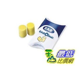 [o美國直購] 3M EAR Classic 筒狀不帶線耳塞 30對60入 PVC泡綿 29dB 防噪音 E-A-R 310-1060 TT1