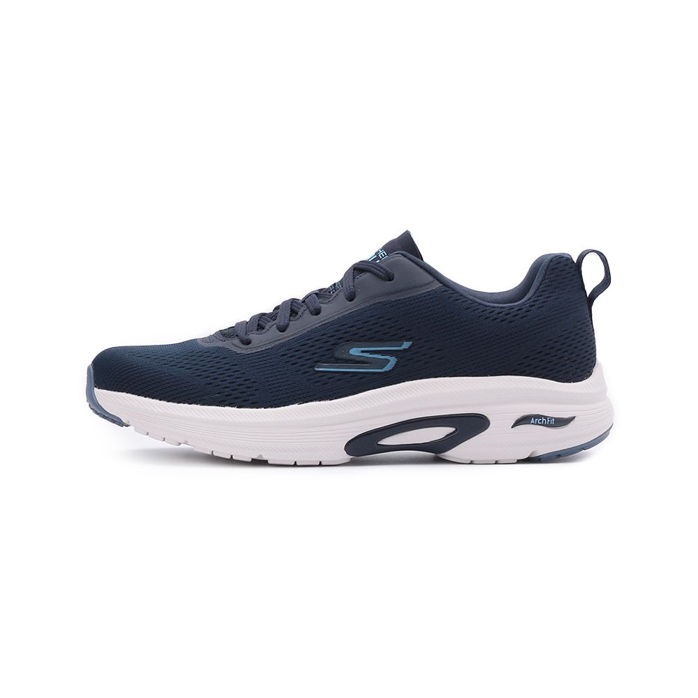 SKECHERS GO RUN ARCH FIT 綁帶運動跑鞋 深藍 128953NVBL 女鞋