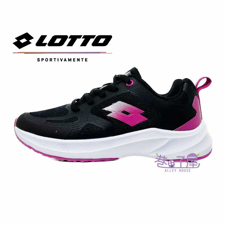 LOTTO樂得-義大利第一品牌 女鞋 氫速 輕量 透氣 運動鞋 慢跑鞋 [LT1AWR5010] 黑紫紅【巷子屋】