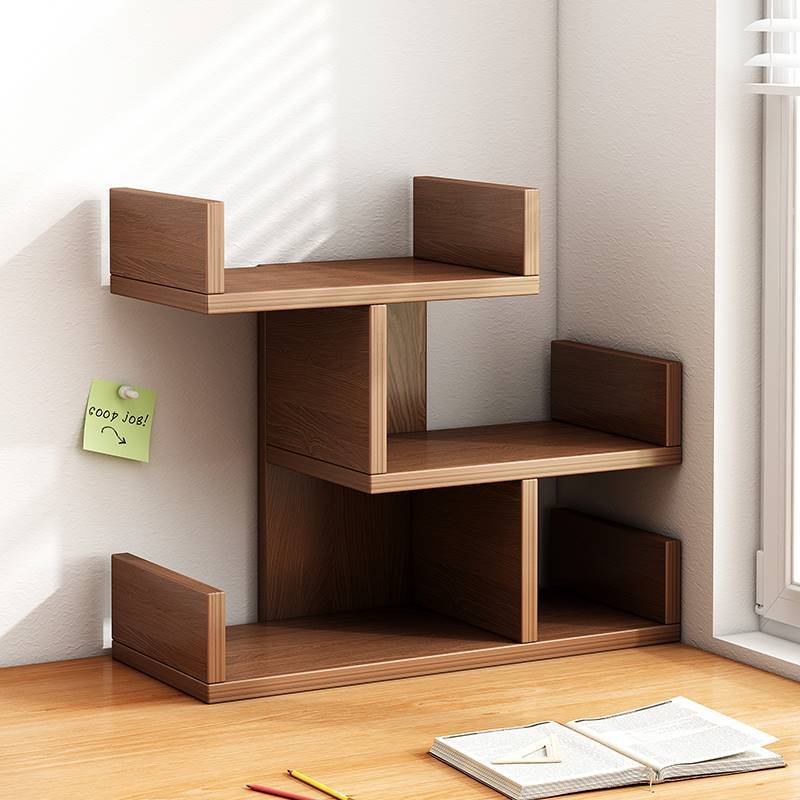 【免運】可開發票 書桌 書架桌面書桌收納置物架學生家用桌上小書柜臥室辦公多層簡易架子