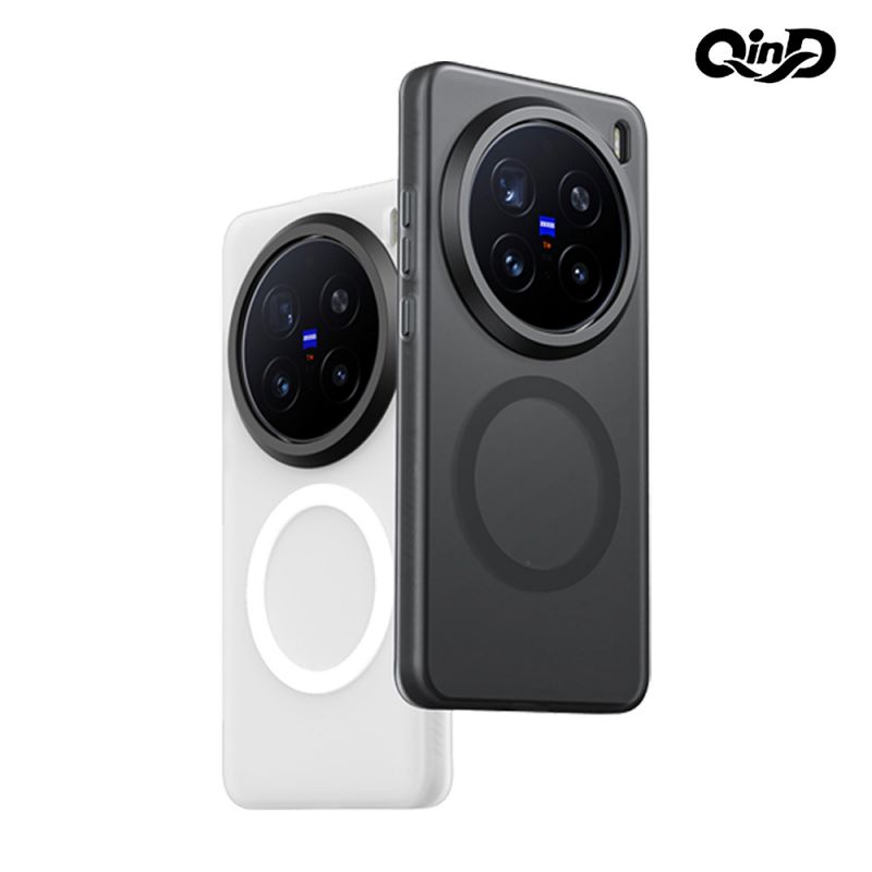 QinD vivo X200 Ultra 5G 隱砂磁吸保護殼 手機殼 保護套 霧面殼 磨砂殼 磁吸殼 支援 MagSafe