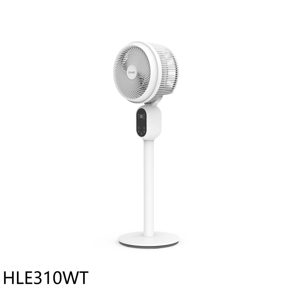 全館領券再折★DIKE【HLE310WT】8吋DC變頻液晶顯示立式循環扇