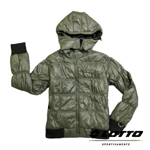 【巷子屋】義大利第一品牌-LOTTO樂得 女款防風防潑水機能連帽外套 [65650] 橄欖綠