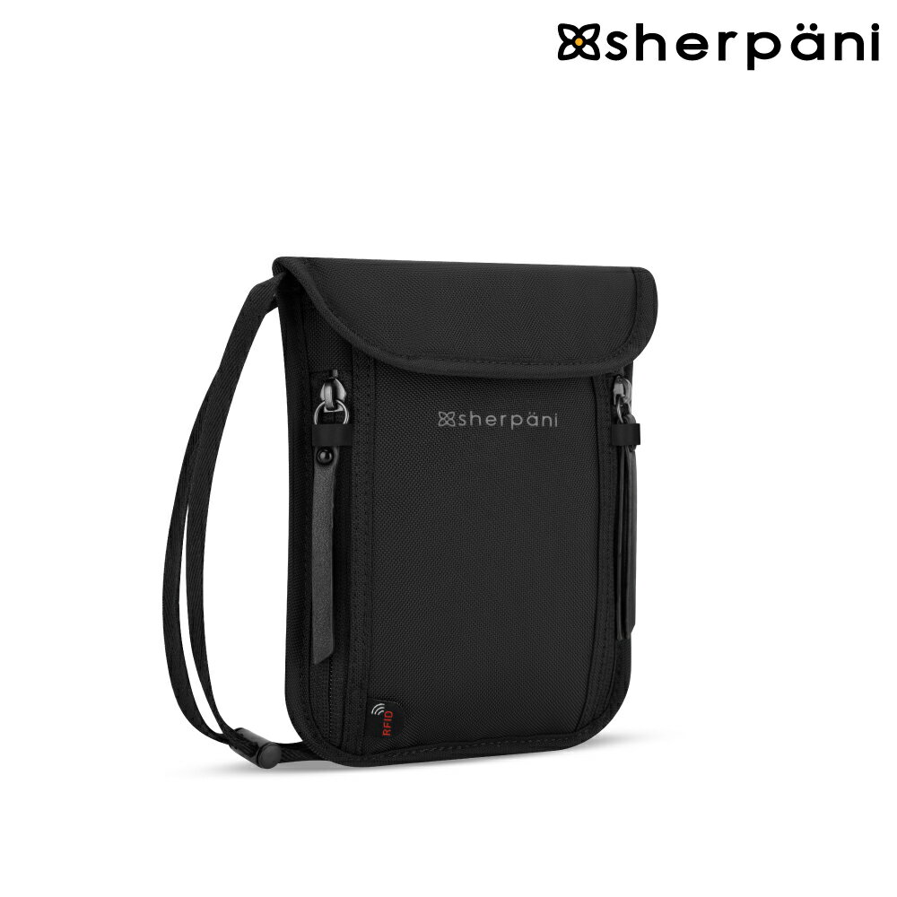 Sherpani 防盜多功能斜背包 Piper AT｜黑色Carbon