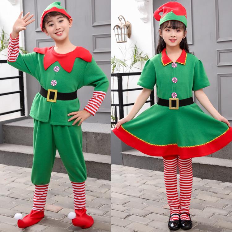 聖誕節服裝兒童成人親子裝cosplay演出服飾幼兒園男女童寶寶衣服