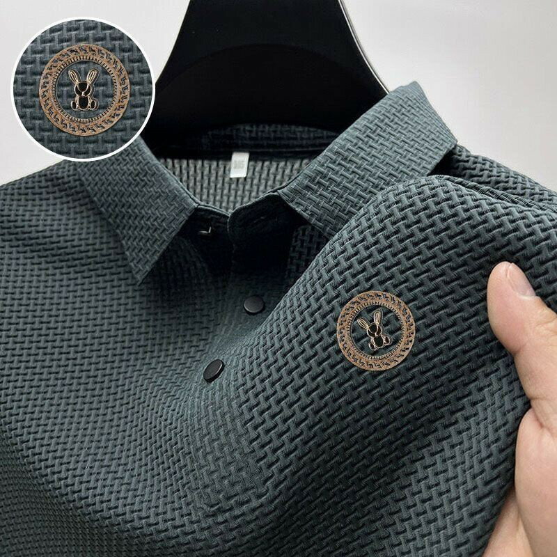 高檔短袖POLO衫男|大尺碼102.5公斤男裝上衣|夏季新款Polo衫|商務休閒上衣|寬鬆Polo衫|簡約韓版POLO衫