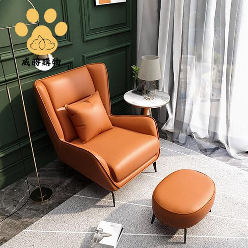 意式單人沙發懶人現代簡約北歐蝸牛椅客廳臥室極簡輕奢休閑老虎椅zm7181ws7181