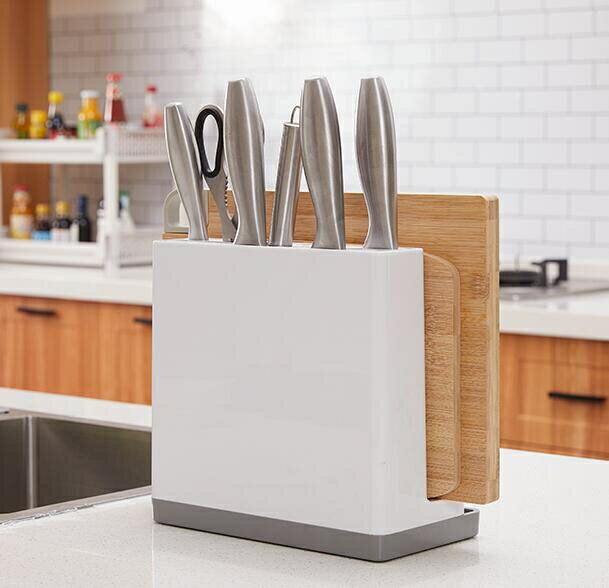 菜刀砧板架 廚房用品刀具收納架菜刀置物架一體落地菜板架多功能砧板架子