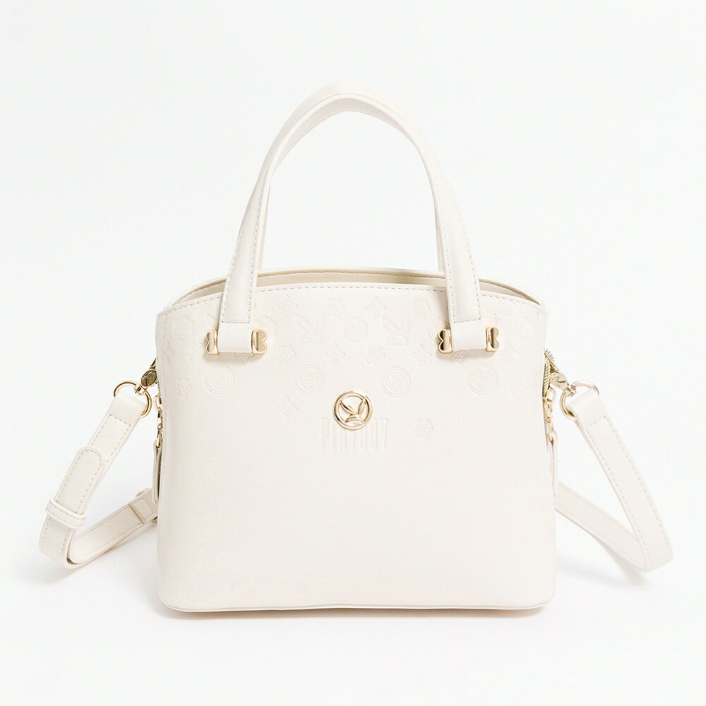 PLAYBOY - 手提包附長背帶  Enticing系列 - 米白色