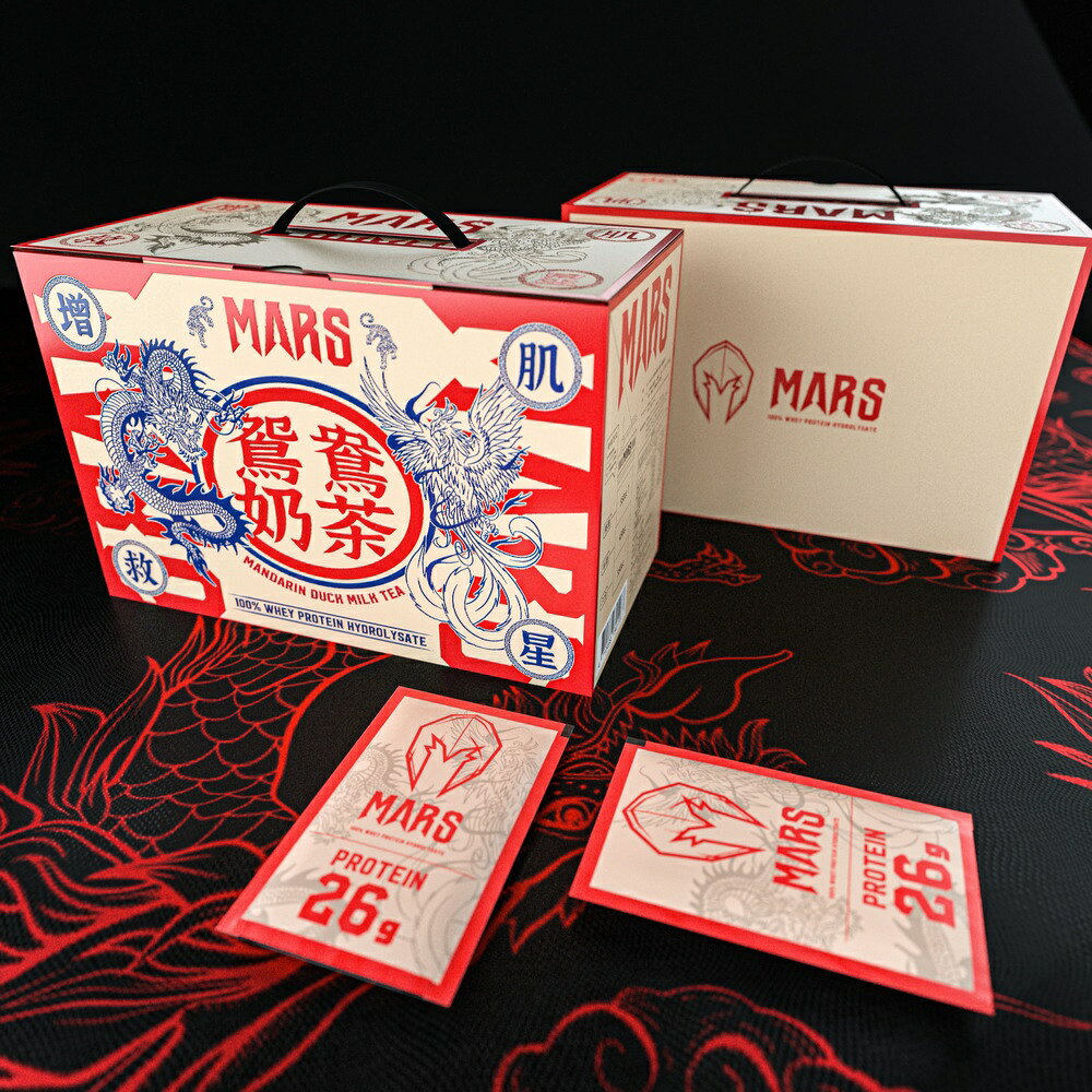 [戰神 MARS] 水解乳清蛋白 鴛鴦奶茶 (超商寄送限一盒) 每盒60入