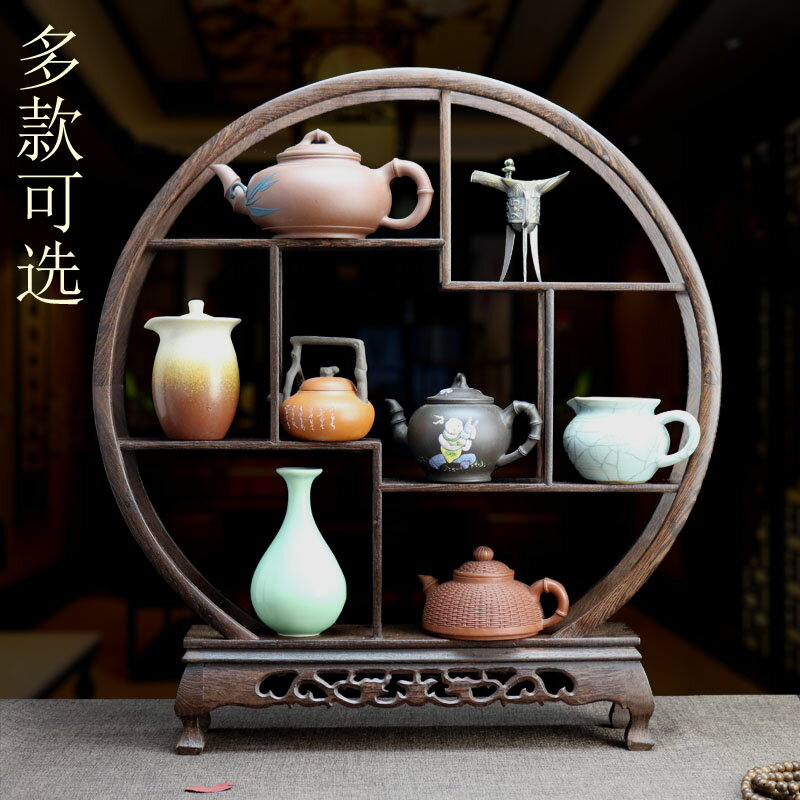 木人居翅木小博古架茶架子 木中式多 木展示架件