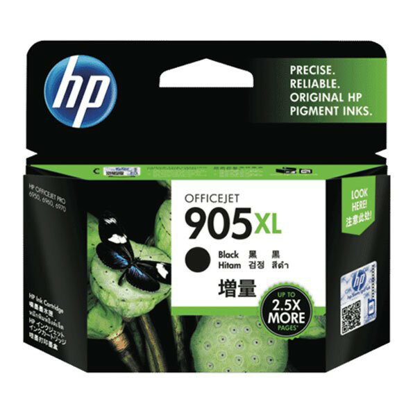 【最高22%回饋 滿額折300】HP 905XL 原廠黑色高容量墨水匣(T6M17AA) for HP OJ Pro 6960/6970
