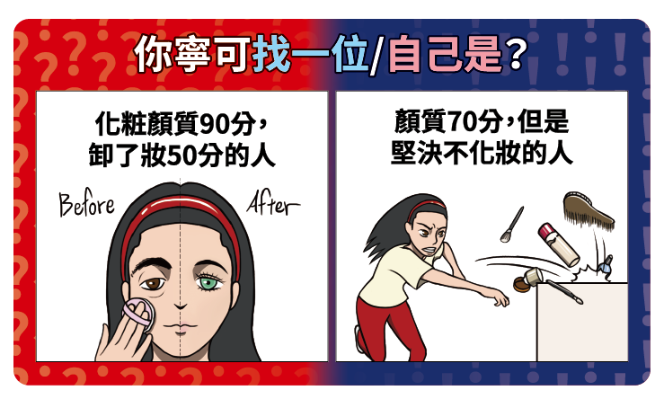 《殘酷二選一》問題牌卡 5