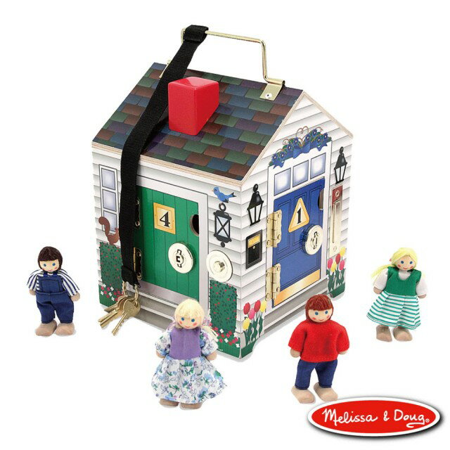 《 美國 Melissa & Doug 》 益智-木製門鈴娃娃屋東喬精品百貨