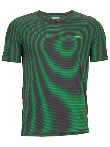 ├登山樂┤美國Marmot土撥鼠Salt Point 男款V領短袖上衣綠#53180-14401