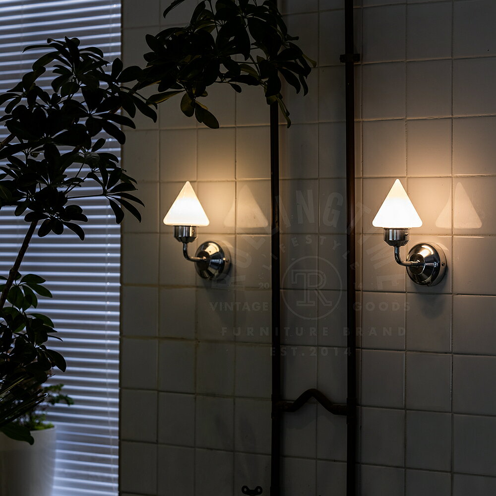 復古鋁玻璃壁燈 日式ins簡約過道鏡前床頭氛圍燈