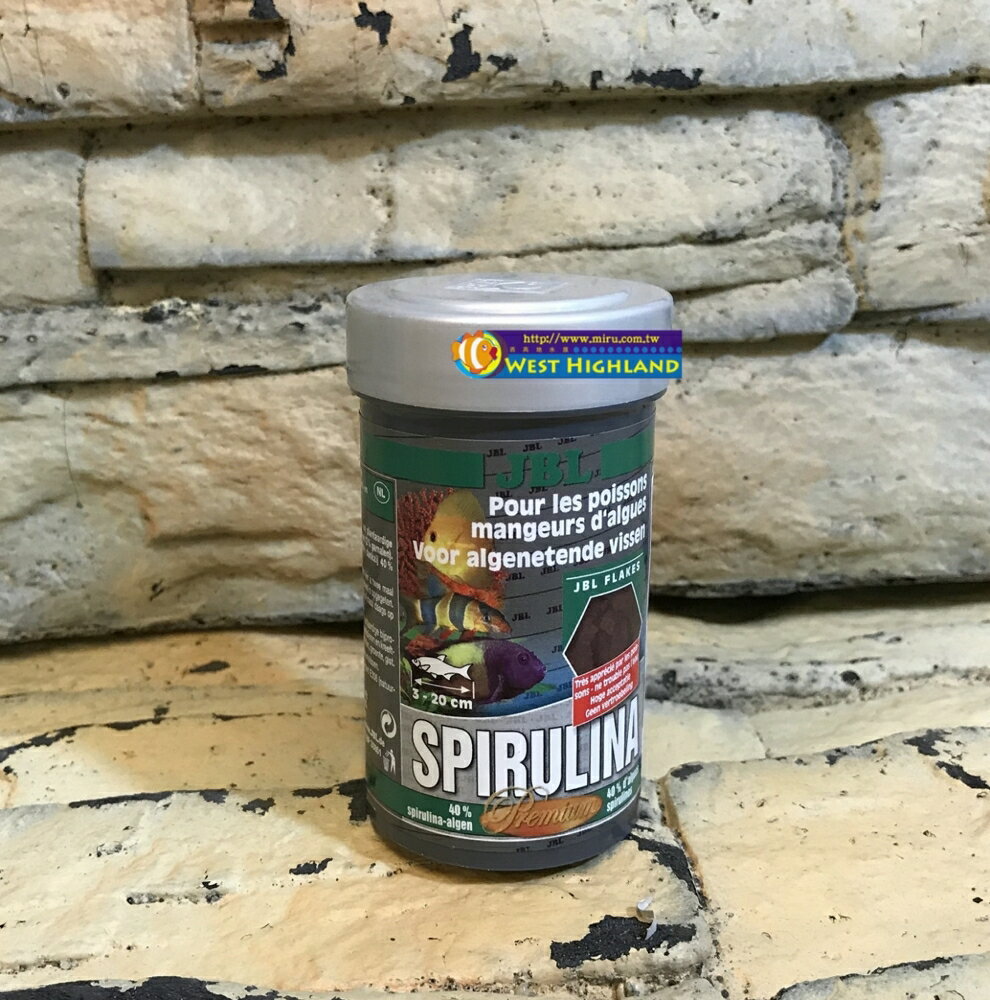 【西高地水族坊】德國JBL Spirulina 螺旋藻薄片飼料100ml