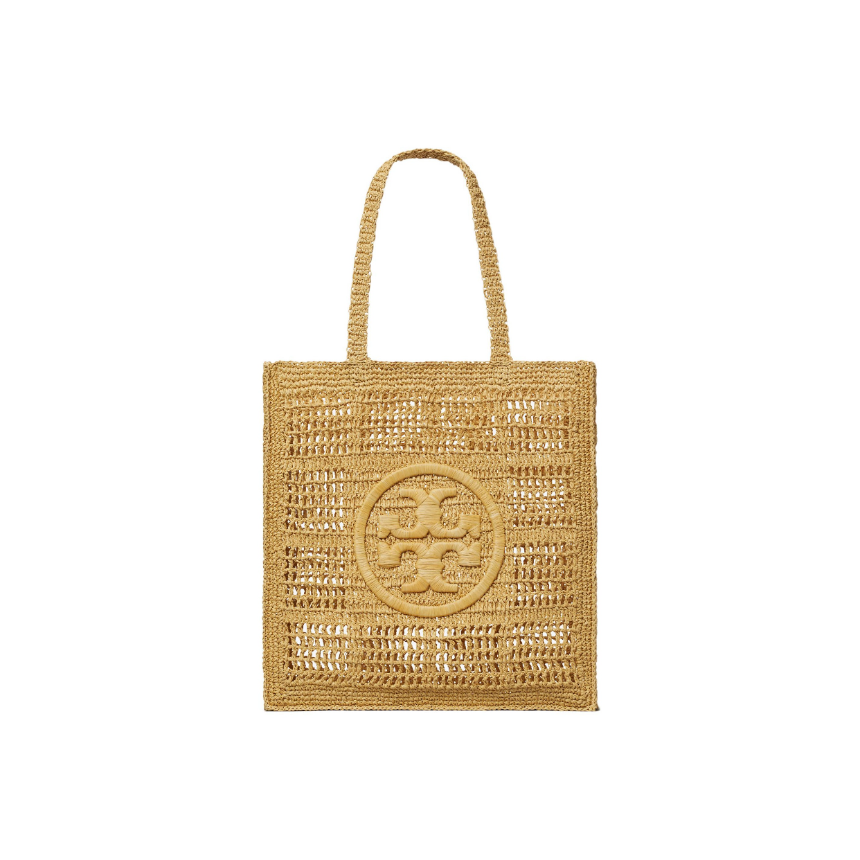 精選★TORY BURCH Ela 雙T標誌手工鉤編大容量 拉菲草 女款編織托特包Tote包購物袋手提包單肩包 153041【國際精品 美包大賞★全館領券折$1290】APP下單再享4%點數!!~