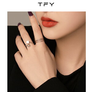 戒指女小眾設計冷淡風高級感925純銀復古ins潮時尚個性開口食指環