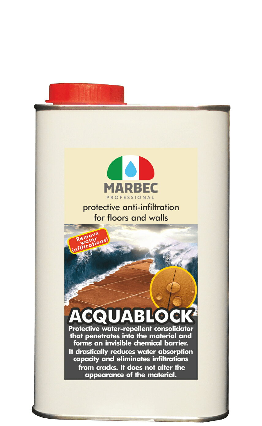 MARBEC馬貝克 浴室陽台磁磚滲透型防水劑ACQUABLOCK 1L/5L