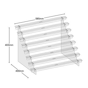 階梯展示架 盲盒收納 系格壓克力透明多層階梯架子手辦動漫立牌模型盲盒收納展示架客製化『my0731』