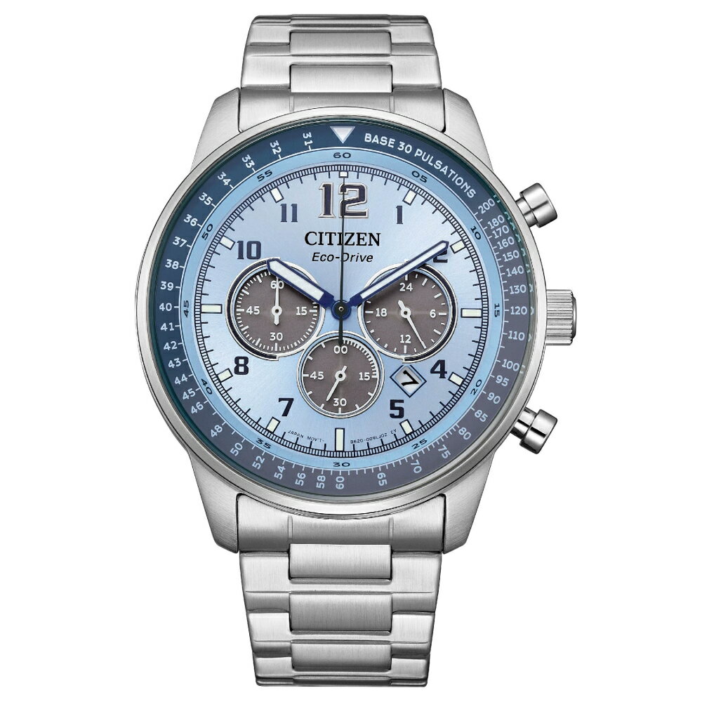 送禮首選★CITIZEN 星辰Chronograph系列希望之藍光動能腕錶CA4500-83M 附提袋【全館滿額折價★APP下單點數4倍送】線上購買享 實體門市同步服務