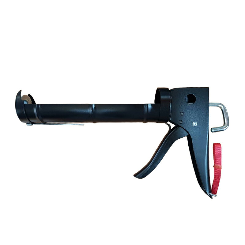 A08-613 不滴膠矽利康槍 附切刀（黑色） 壓膠槍 施工槍 矽膠槍 台灣製造