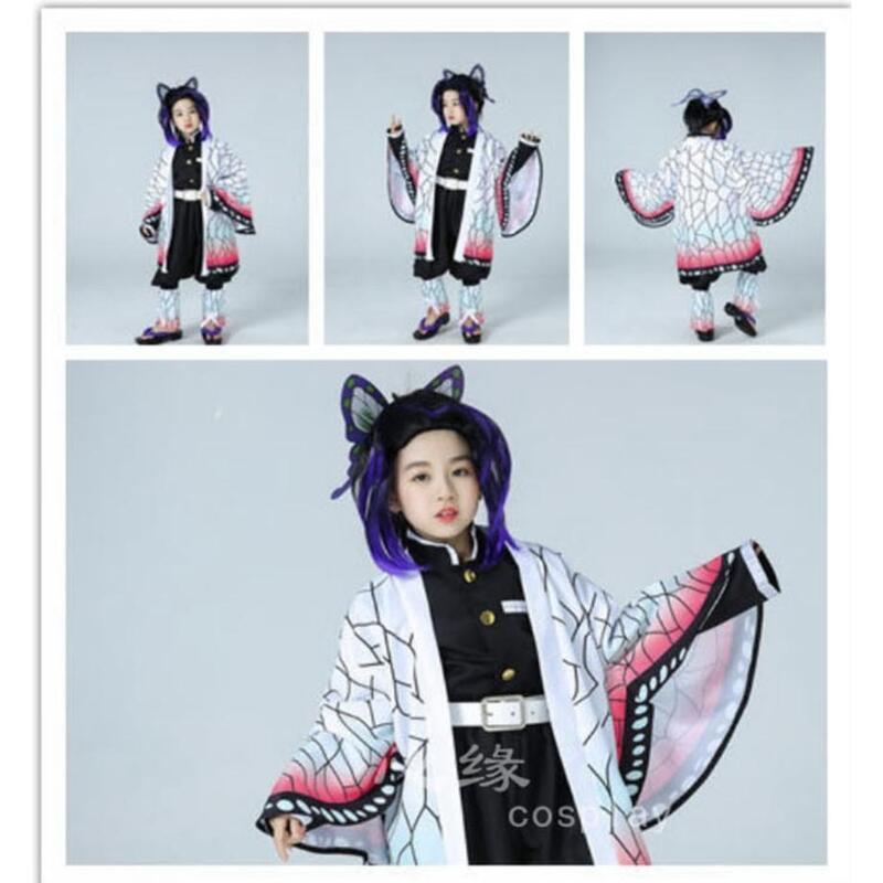 【滿500出貨】鬼滅之刃童裝🔥兒童C服 炭治郎cos服 彌豆子 我妻善逸 蝴蝶忍 富岡義勇香奈乎cosplay服裝萬聖節角色扮演衣服 3