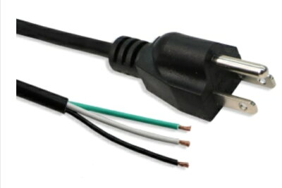 美規三孔單頭電源線 16AWG  3*1.5mm平方 1.8M /3M長 裸端電源線(含稅)【佑齊企業 iCmore】