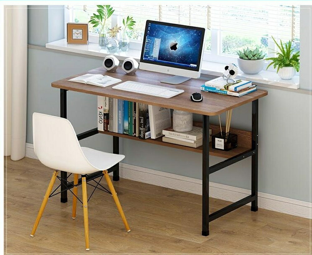 電腦桌簡易台式書桌現代家用筆記本辦公桌子簡約書桌單板桌JD 寶貝計畫