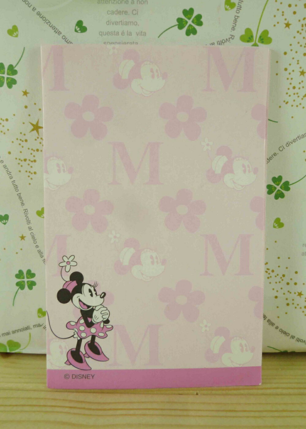 【震撼精品百貨】Micky Mouse 米奇/米妮 卡片式MEMO紙-粉色 震撼日式精品百貨