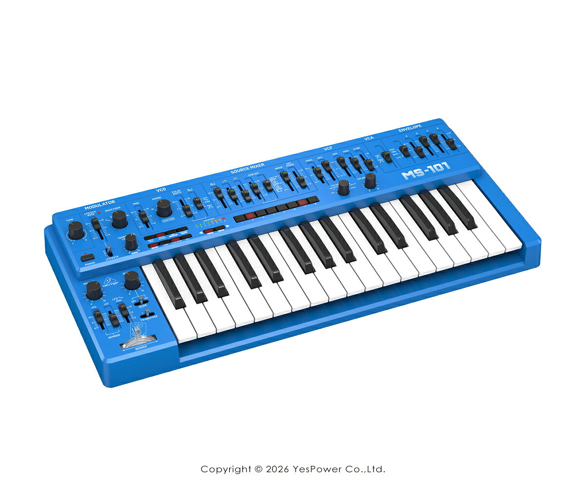 Behringer耳朵牌 MS-101-BLUE MIDI鍵盤 合成器