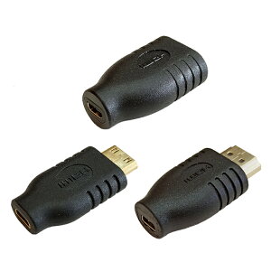 【易控王】Micro HDMI/ Mini HDMI/HDMI 公母/ 母母轉接頭 4K高畫質(40-710-01)