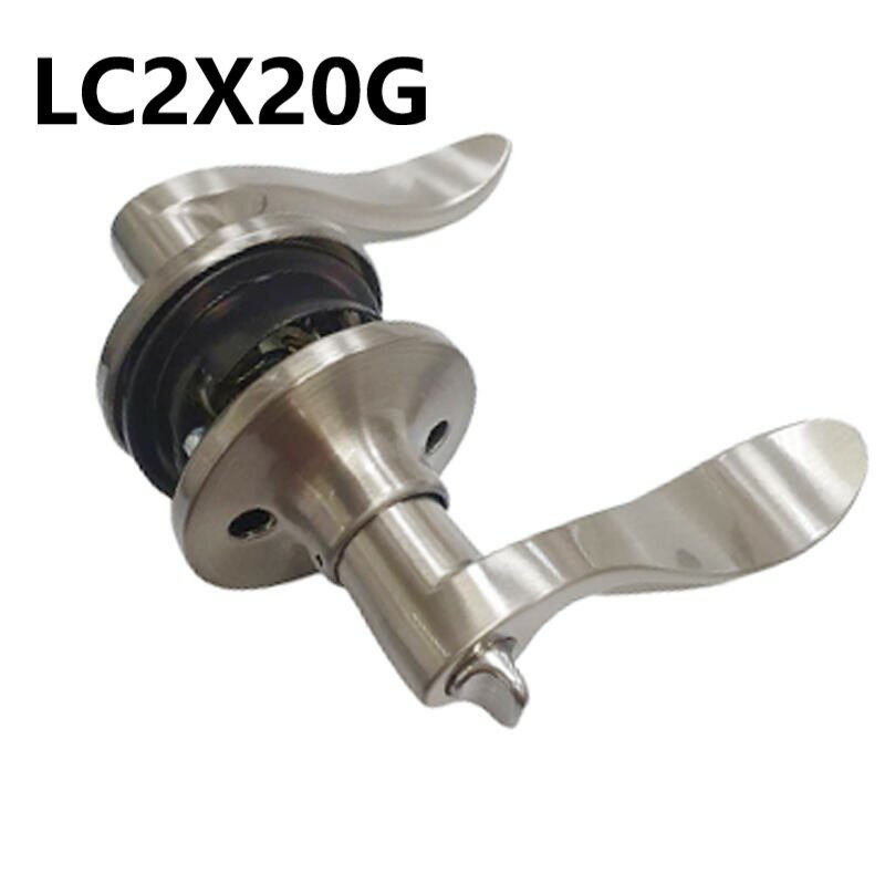 加安水平鎖 LC2X20G 內側自動解閂 60mm 無鑰匙 浴室鎖 廁所鎖 管型板手鎖 水平把手 不鏽鋼白鐵 浴廁鎖