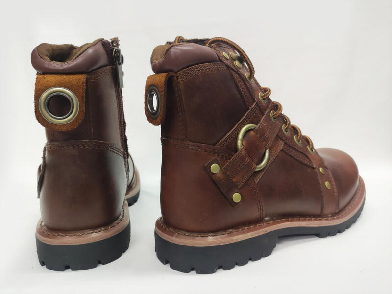 ORIS 戰鬥靴 皮鞋 休閒皮鞋 真皮皮鞋 尺寸41~44 抗滑 耐磨 棕 S8926A08【大自在運動休閒精品店】 4