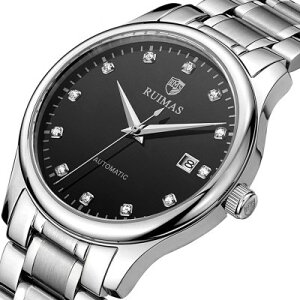 美琪 (簡約時尚)기계식 시계機械錶日曆商務防水방수全自動男手錶
