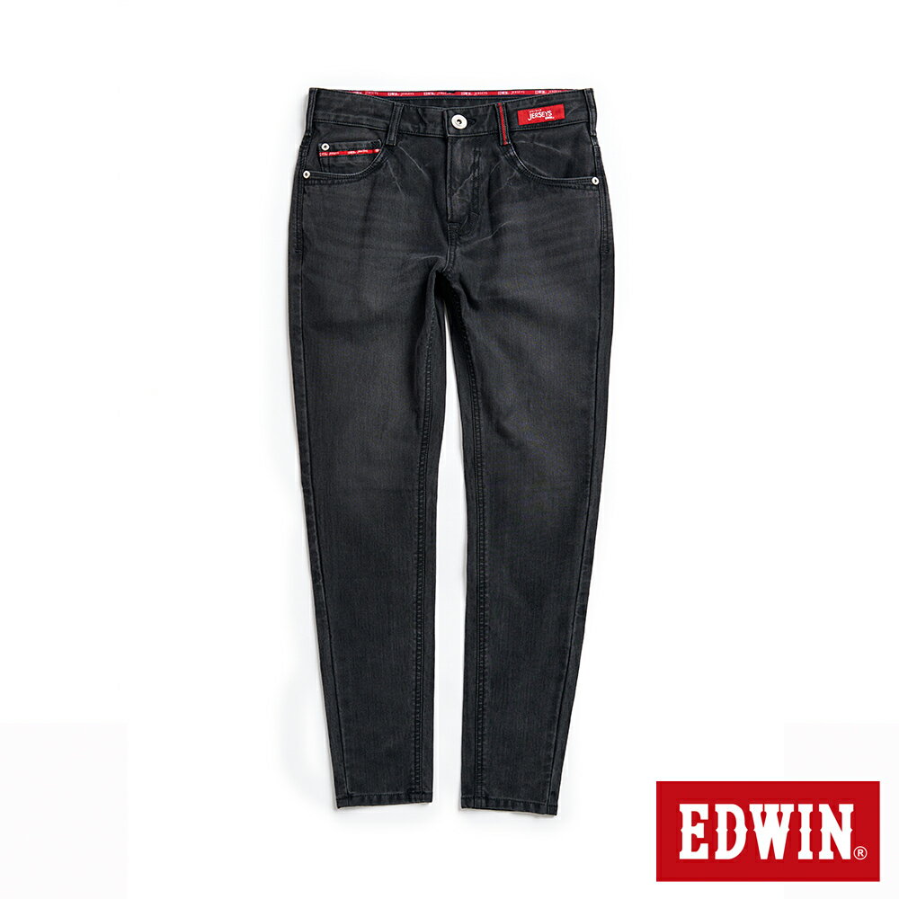 EDWIN 女款 東京紅 修身小直筒迦績褲 (黑色)