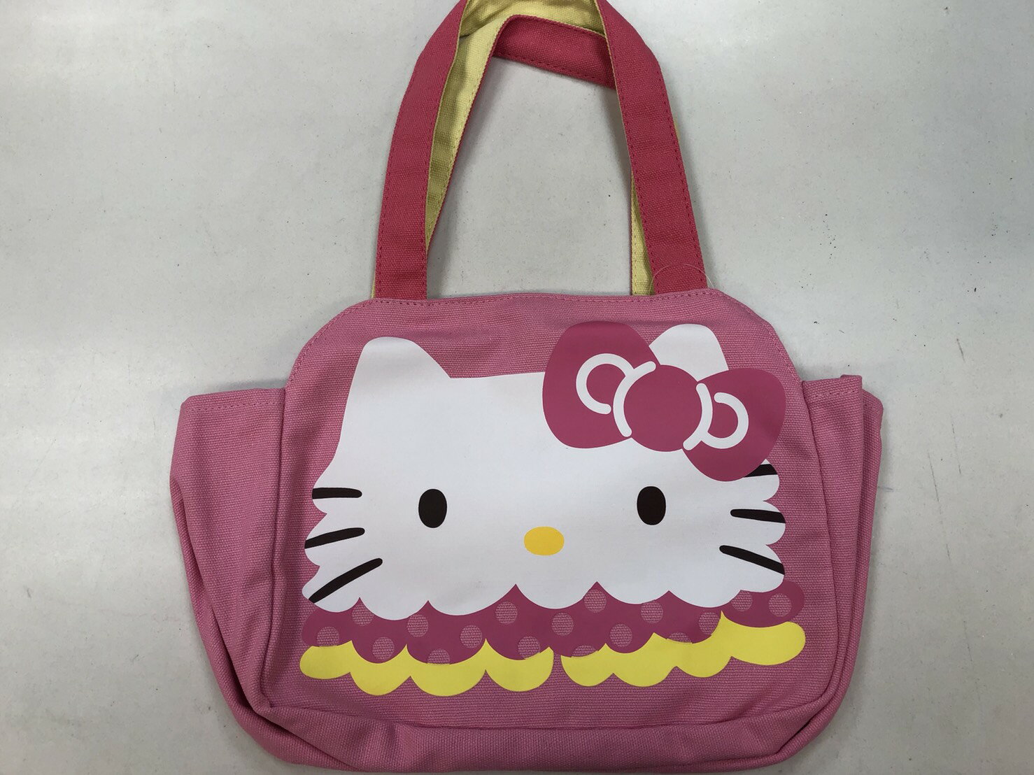 大賀屋 Hello Kitty 造型 便當袋 帆布 手提袋 收納袋 三麗鷗 凱蒂貓 KT 正版 授權 T0001 173