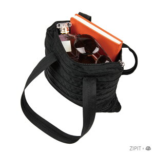 【築實精選】ZIPIT美國進口新款 × Zipper Small Tote Bag - Black 小托特包 (黑色)
