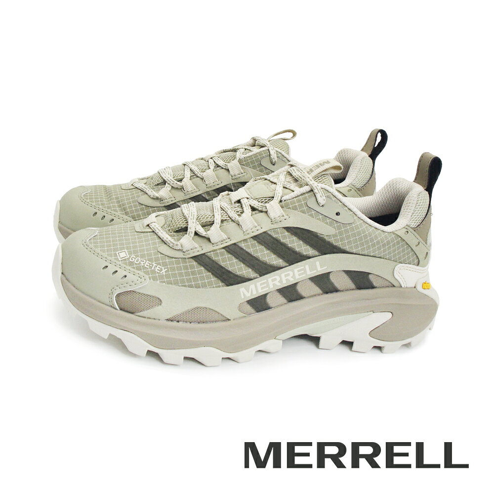 MERRELL(女)MOAB SPEED 2 GORE-TEX抗撕裂防水登山止滑健行鞋 女鞋-灰綠色