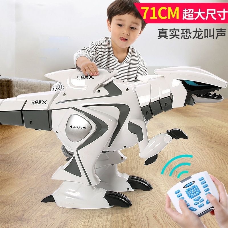 超大智能遙控恐龍兒童玩具電動跳舞音樂行走仿真霸王龍動物機器人